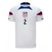 Förenta staterna Sergino Dest #2 Hemmakläder VM 2022 Kortärmad
